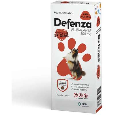 Defenza MSD – 100 mg (para cães de 4,5 a 10 kg) 37 dias de Proteção