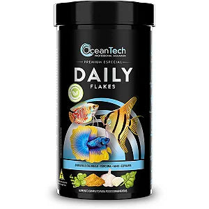 Ocean Tech Daily Flakes 20 gr – Ração em Flocos para Peixes Ornamentais