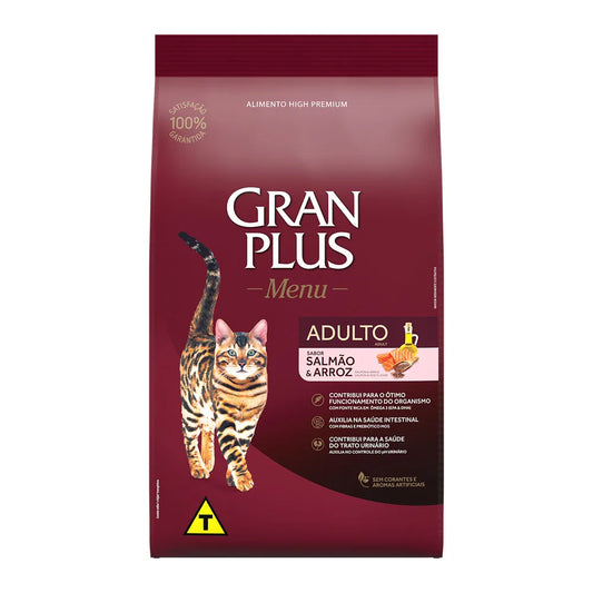 Gran Plus Gatos Adultos • Salmão • 1 kg
