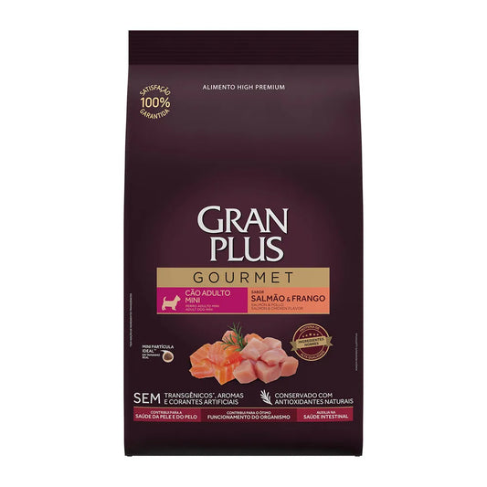 Gran Plus Gourmet Adulto Mini Salmão & Frango 10kg
