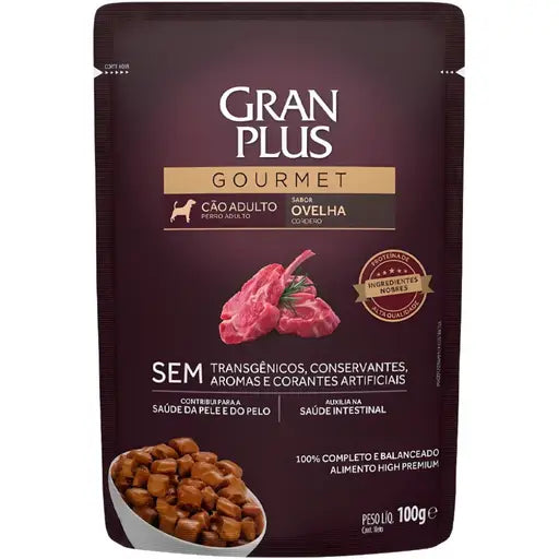 Gran Plus Cães Adultos • Sachê Ovelha • 100 g