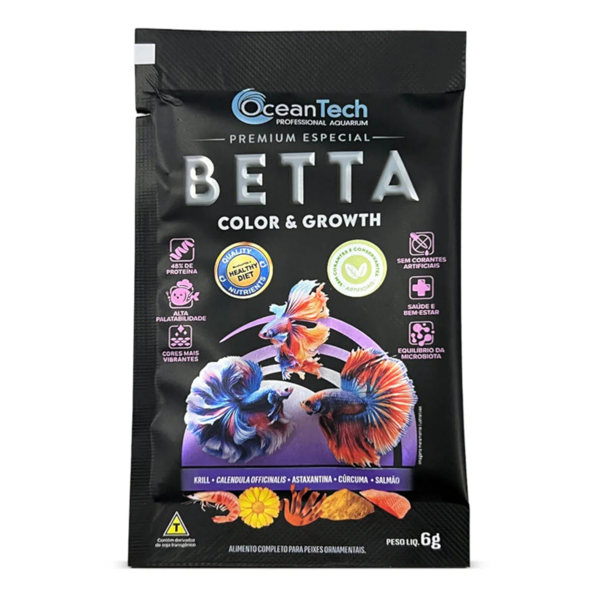 Ocean Tech Betta Colour Sache 6 gr (ração de Betta)