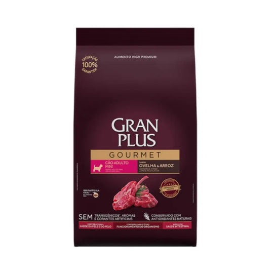 GranPlus Gourmet Cães Adultos Mini Ovelha e Arroz – 1 kg