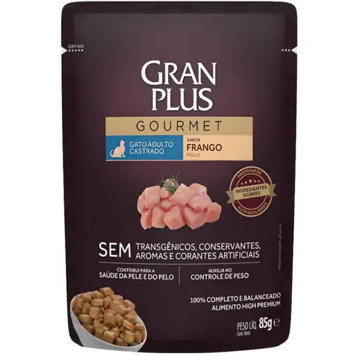 Gran Plus Gato Castrado • Sachê Frango • 85 g